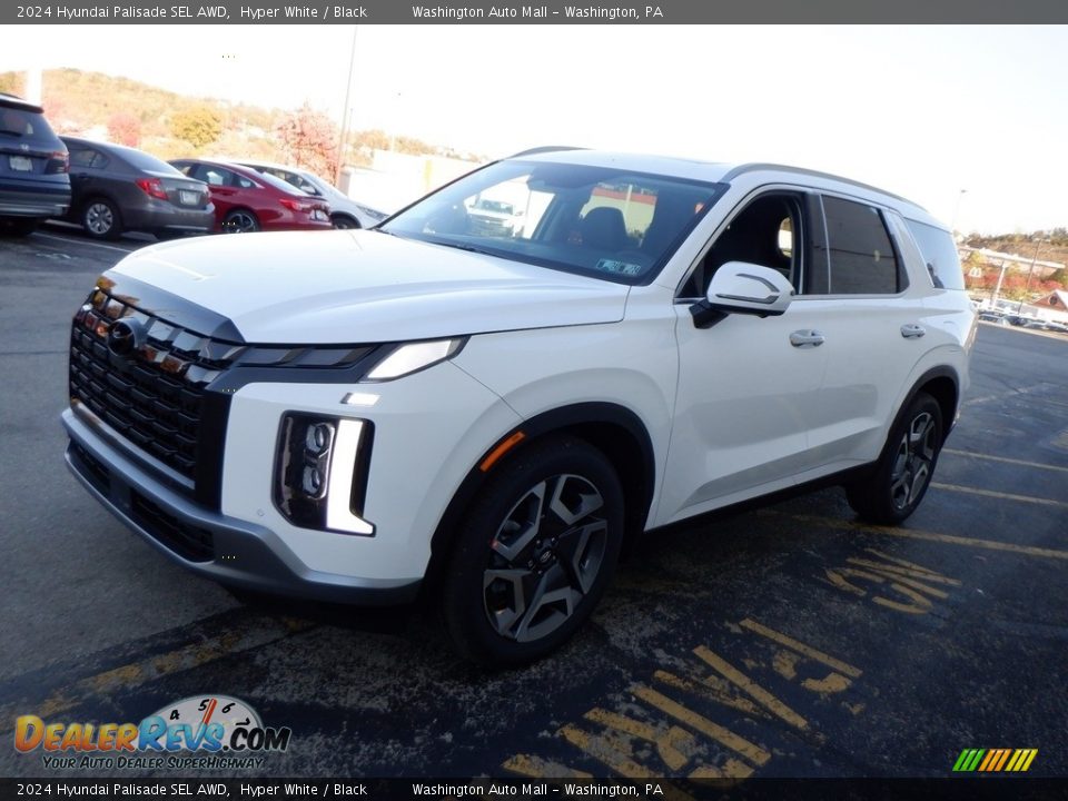 Hyper White 2024 Hyundai Palisade SEL AWD Photo #4