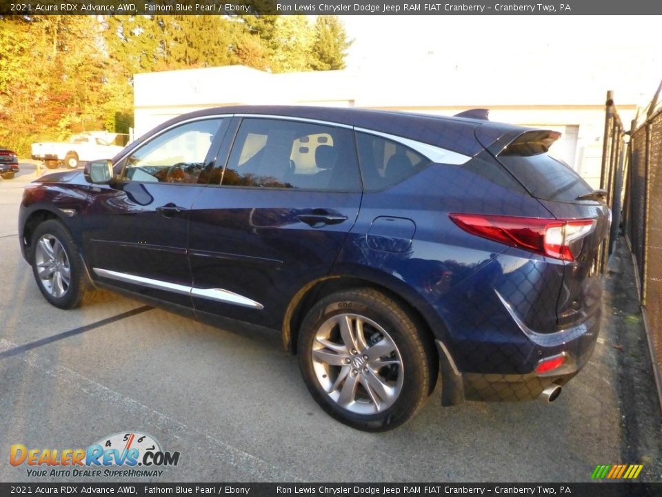 2021 Acura RDX Advance AWD Fathom Blue Pearl / Ebony Photo #2