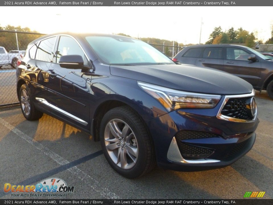 Front 3/4 View of 2021 Acura RDX Advance AWD Photo #5
