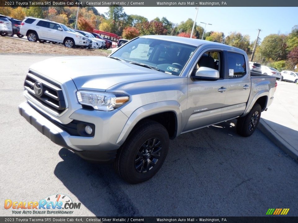 2023 Toyota Tacoma SR5 Double Cab 4x4 Celestial Silver Metallic / Cement Photo #6