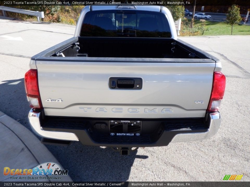 2023 Toyota Tacoma SR5 Double Cab 4x4 Celestial Silver Metallic / Cement Photo #7