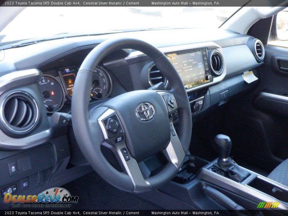 2023 Toyota Tacoma SR5 Double Cab 4x4 Celestial Silver Metallic / Cement Photo #13