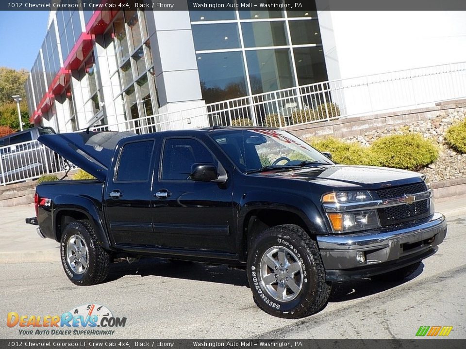 2012 Chevrolet Colorado LT Crew Cab 4x4 Black / Ebony Photo #1