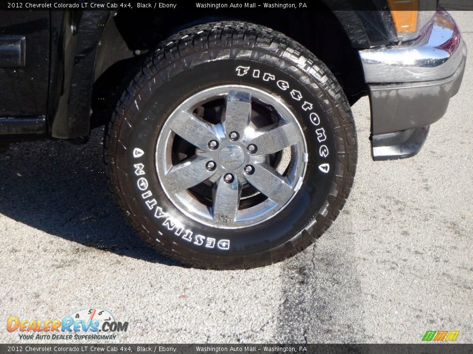 2012 Chevrolet Colorado LT Crew Cab 4x4 Black / Ebony Photo #4