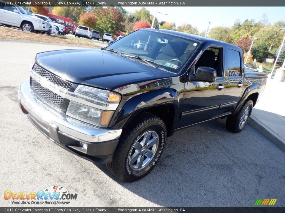 2012 Chevrolet Colorado LT Crew Cab 4x4 Black / Ebony Photo #8