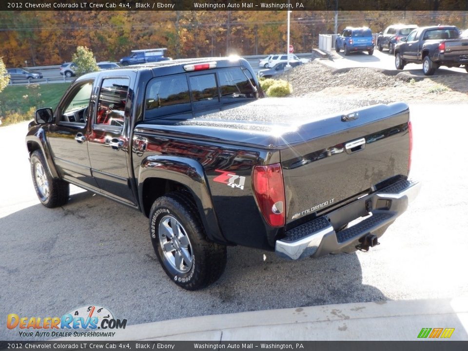 2012 Chevrolet Colorado LT Crew Cab 4x4 Black / Ebony Photo #10