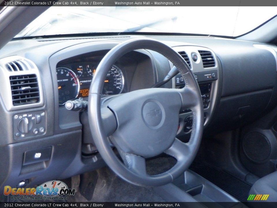 2012 Chevrolet Colorado LT Crew Cab 4x4 Black / Ebony Photo #19