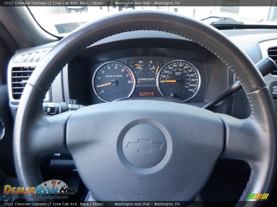 2012 Chevrolet Colorado LT Crew Cab 4x4 Black / Ebony Photo #25