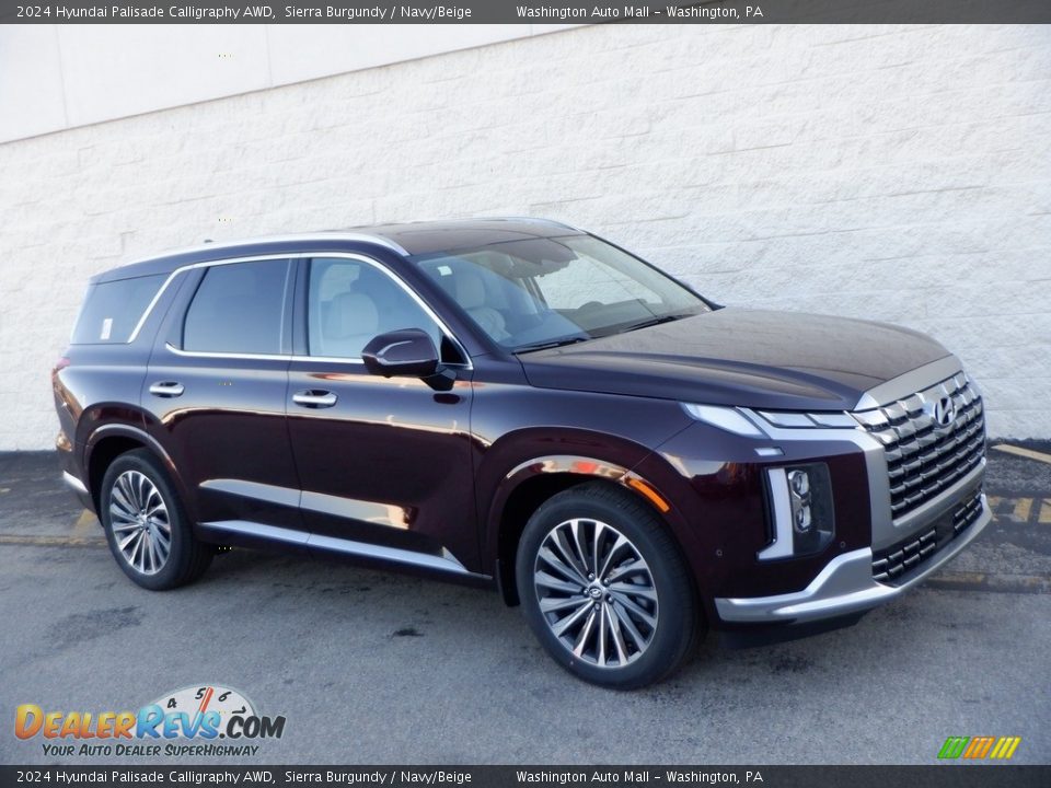 Sierra Burgundy 2024 Hyundai Palisade Calligraphy AWD Photo #1