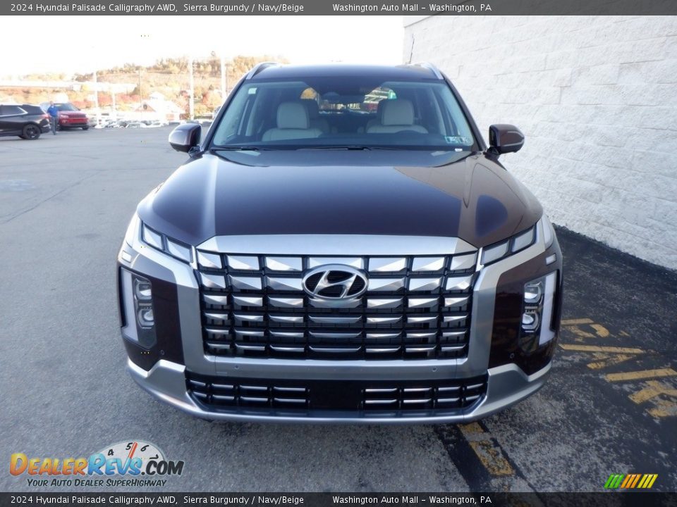 2024 Hyundai Palisade Calligraphy AWD Sierra Burgundy / Navy/Beige Photo #3