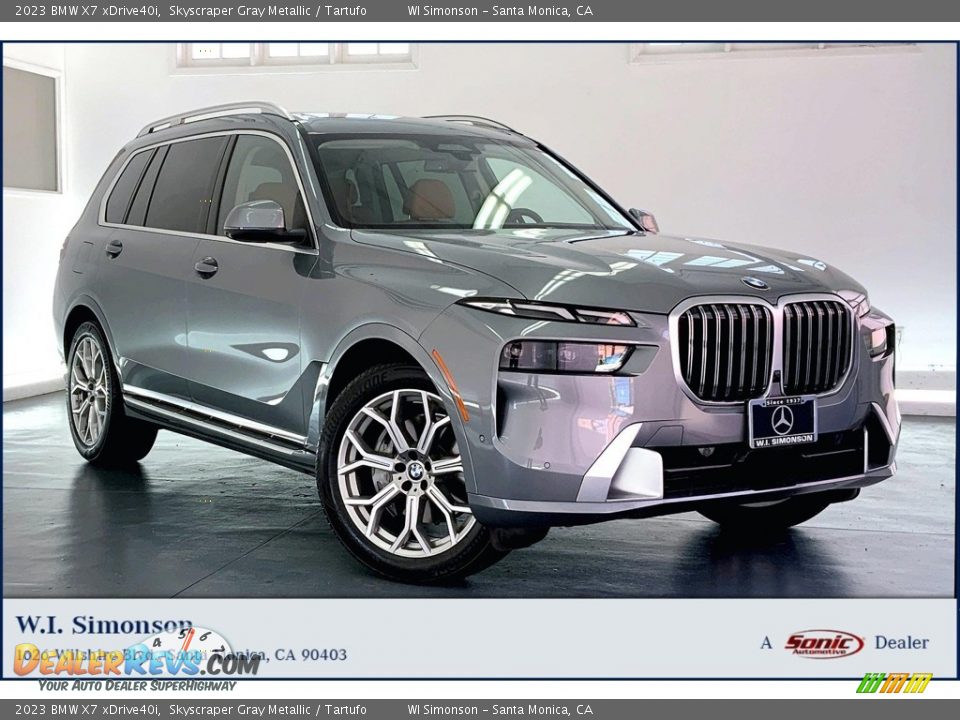 2023 BMW X7 xDrive40i Skyscraper Gray Metallic / Tartufo Photo #1