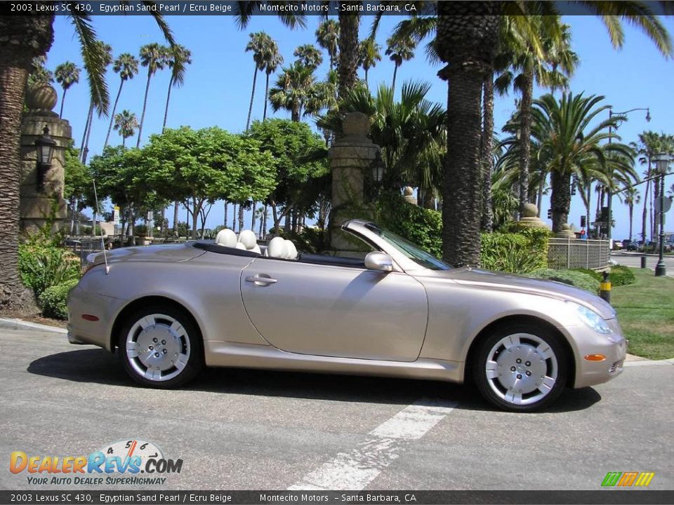 2003 Lexus SC 430 Egyptian Sand Pearl / Ecru Beige Photo #2