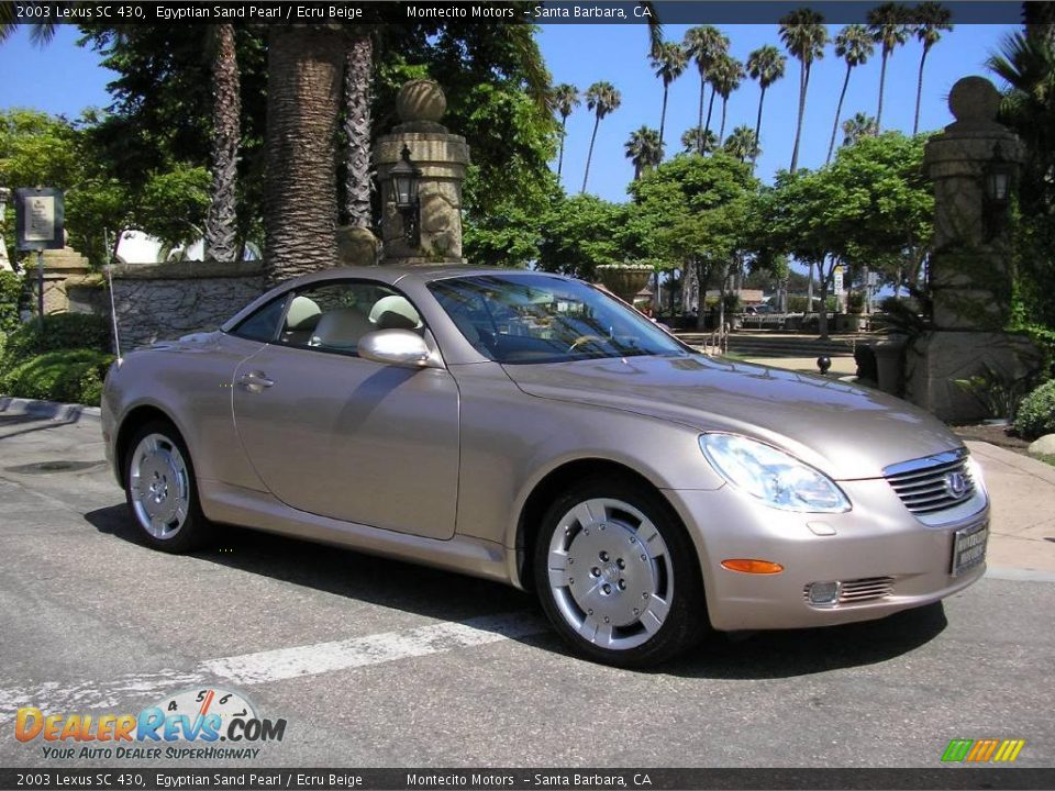 2003 Lexus SC 430 Egyptian Sand Pearl / Ecru Beige Photo #3