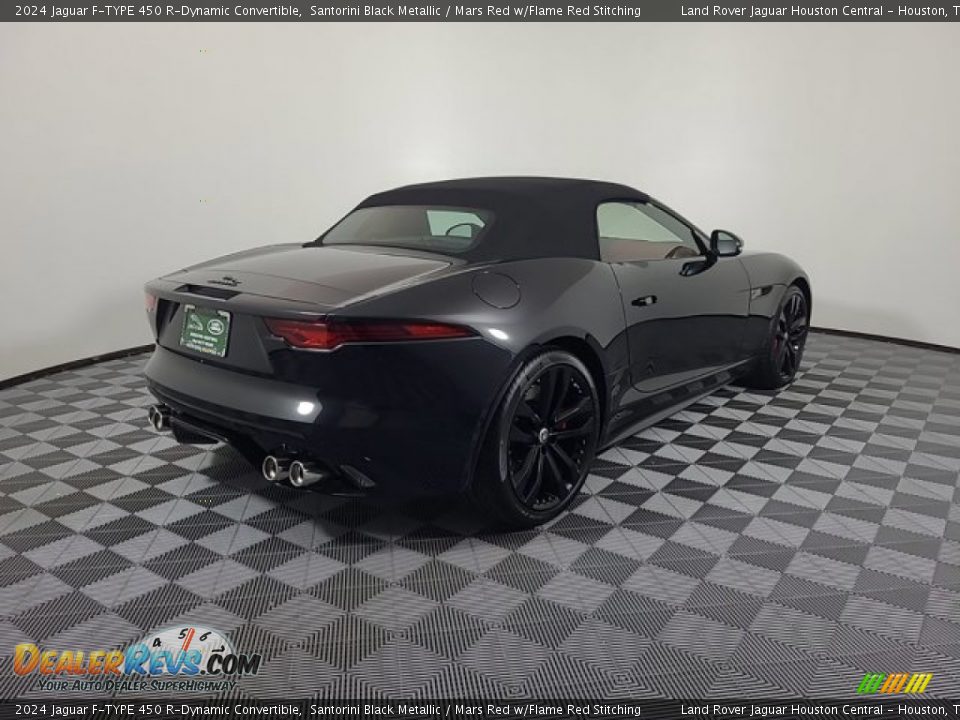 2024 Jaguar F-TYPE 450 R-Dynamic Convertible Santorini Black Metallic / Mars Red w/Flame Red Stitching Photo #2