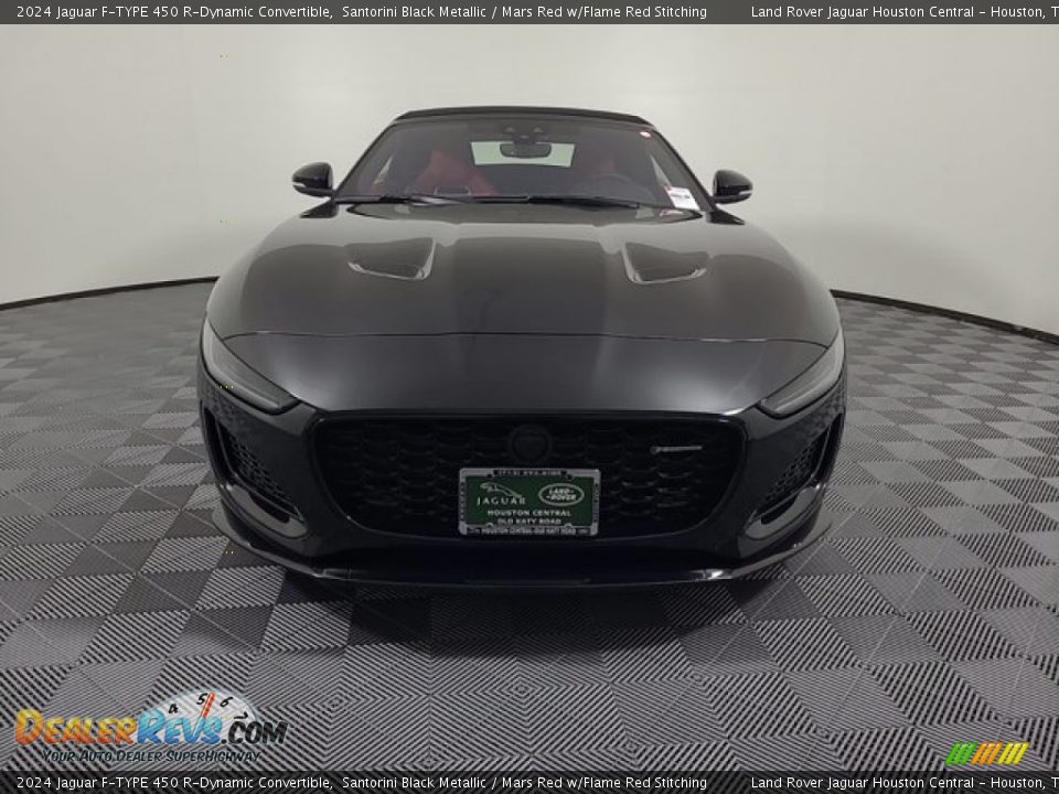 2024 Jaguar F-TYPE 450 R-Dynamic Convertible Santorini Black Metallic / Mars Red w/Flame Red Stitching Photo #8