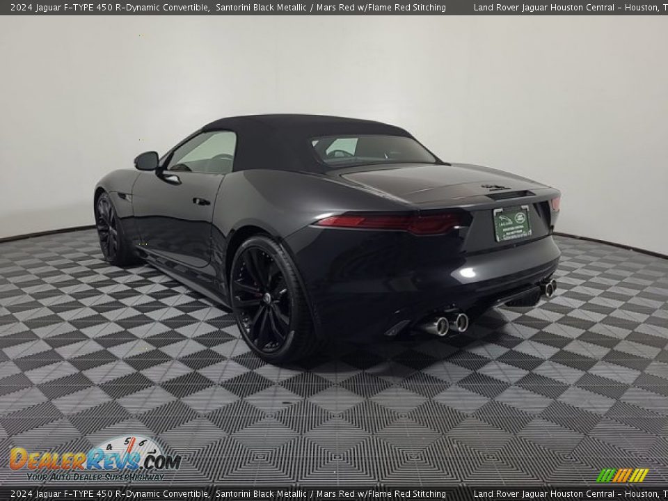 2024 Jaguar F-TYPE 450 R-Dynamic Convertible Santorini Black Metallic / Mars Red w/Flame Red Stitching Photo #10