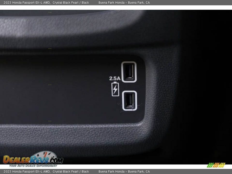 2023 Honda Passport EX-L AWD Crystal Black Pearl / Black Photo #27