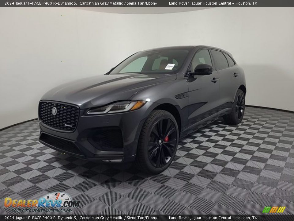 2024 Jaguar F-PACE P400 R-Dynamic S Carpathian Gray Metallic / Siena Tan/Ebony Photo #1