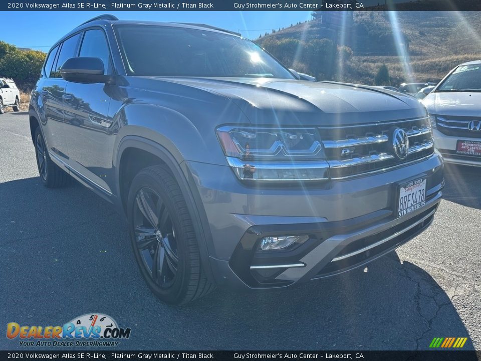 2020 Volkswagen Atlas SE R-Line Platinum Gray Metallic / Titan Black Photo #1