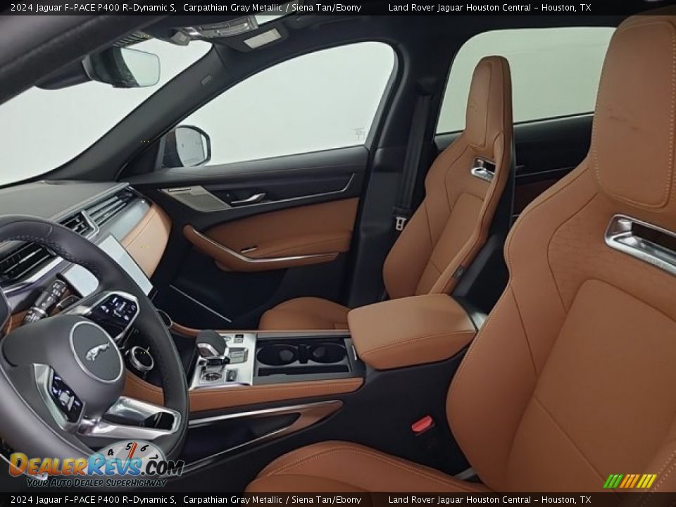 2024 Jaguar F-PACE P400 R-Dynamic S Carpathian Gray Metallic / Siena Tan/Ebony Photo #26