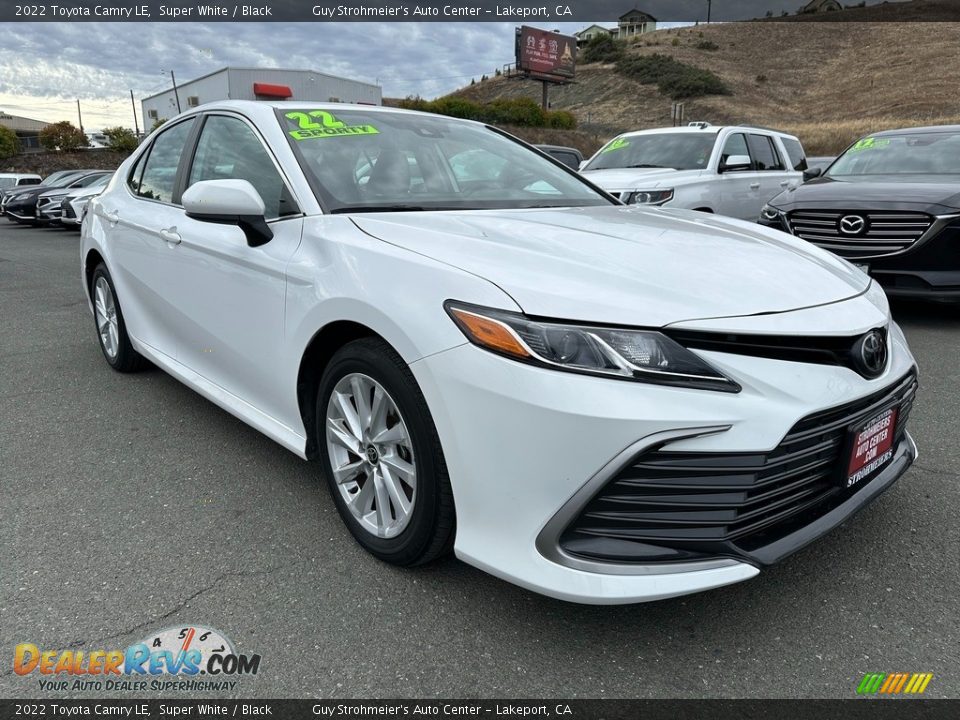 2022 Toyota Camry LE Super White / Black Photo #1