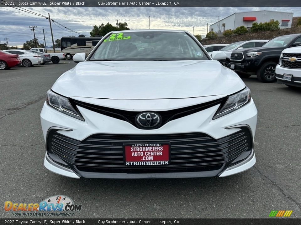 2022 Toyota Camry LE Super White / Black Photo #2