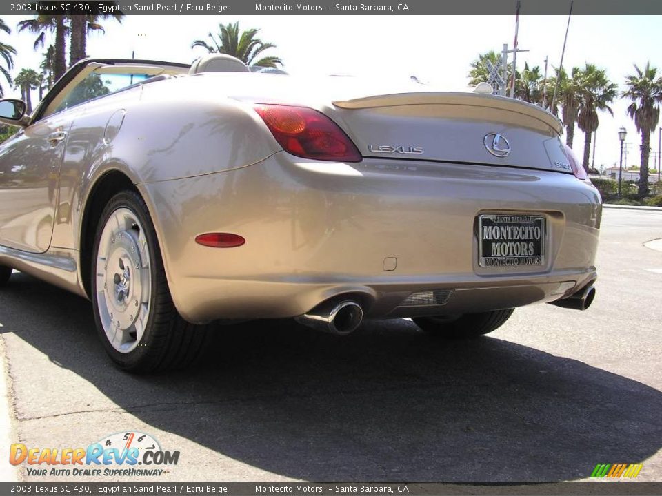 2003 Lexus SC 430 Egyptian Sand Pearl / Ecru Beige Photo #9