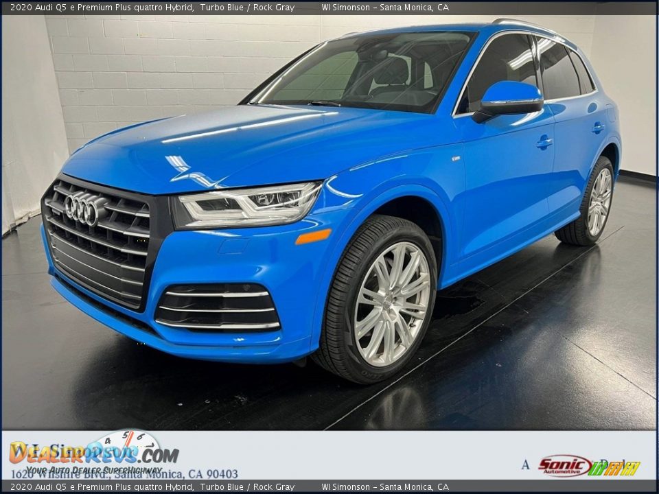 2020 Audi Q5 e Premium Plus quattro Hybrid Turbo Blue / Rock Gray Photo #1