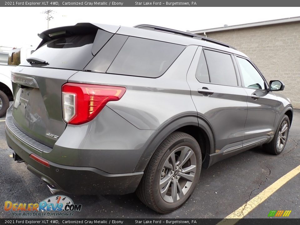 2021 Ford Explorer XLT 4WD Carbonized Gray Metallic / Ebony Photo #3