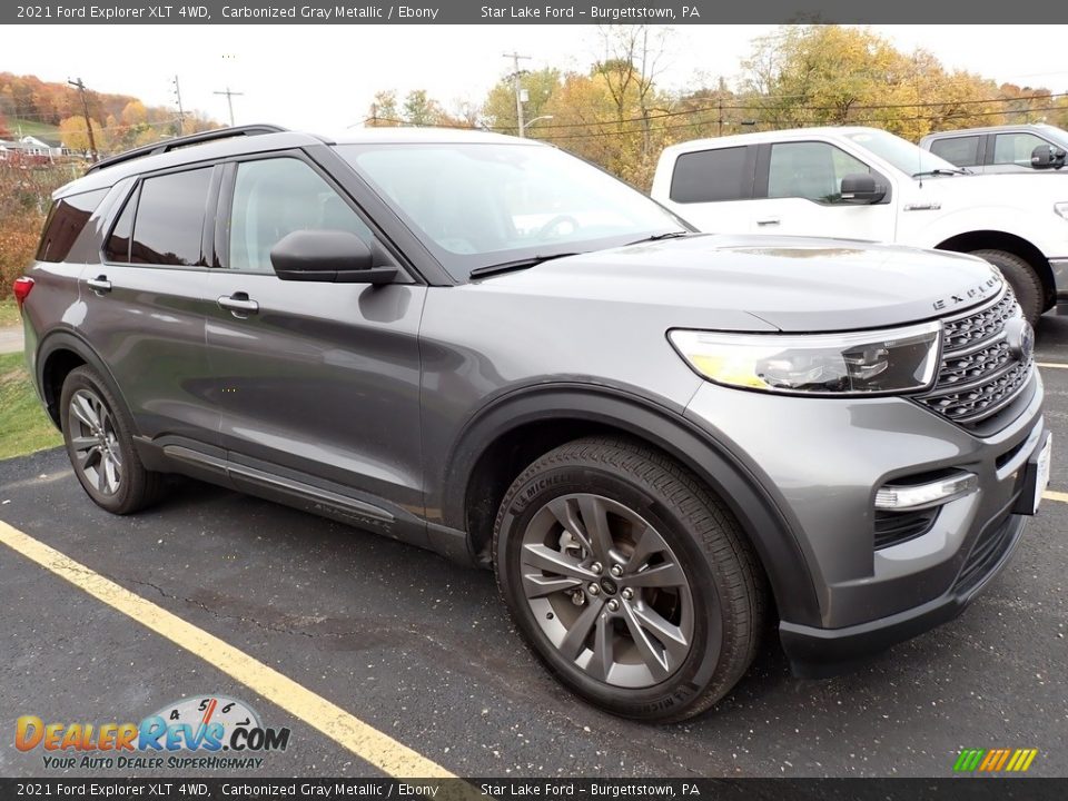 2021 Ford Explorer XLT 4WD Carbonized Gray Metallic / Ebony Photo #4