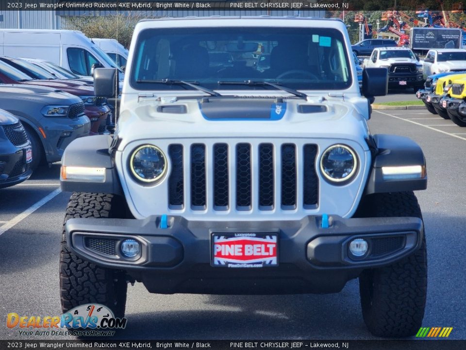 2023 Jeep Wrangler Unlimited Rubicon 4XE Hybrid Bright White / Black Photo #2