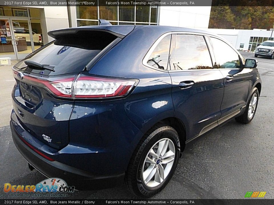 2017 Ford Edge SEL AWD Blue Jeans Metallic / Ebony Photo #2