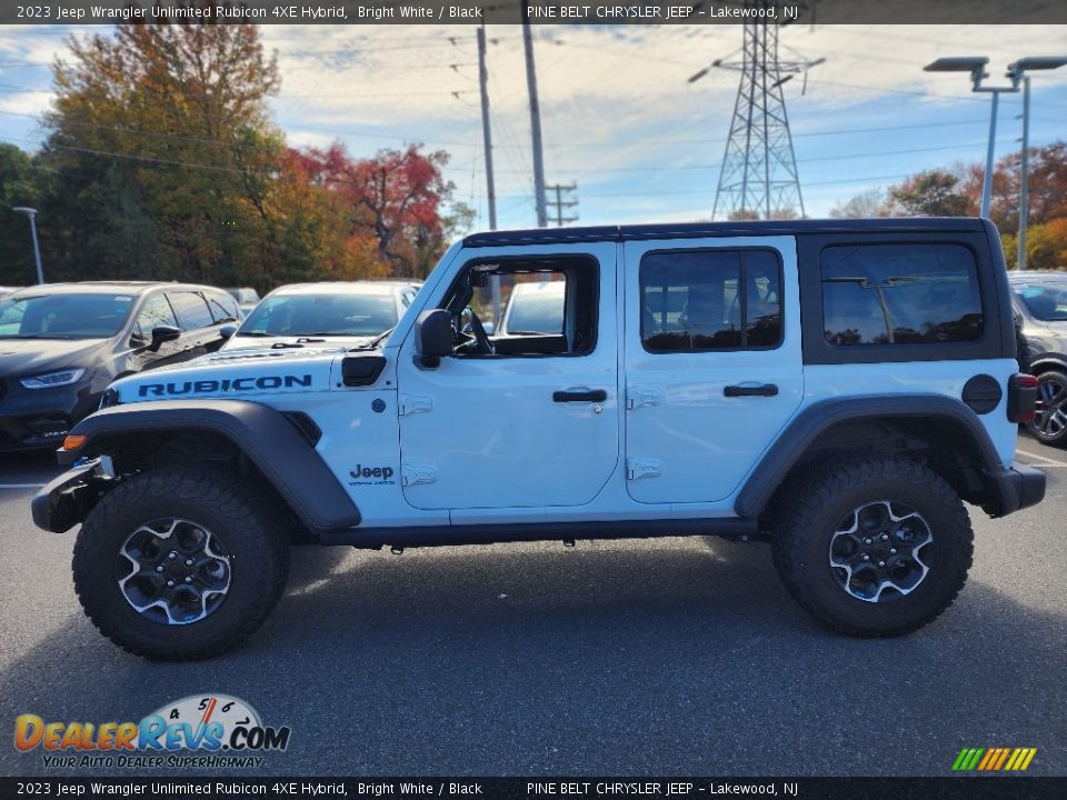 2023 Jeep Wrangler Unlimited Rubicon 4XE Hybrid Bright White / Black Photo #3