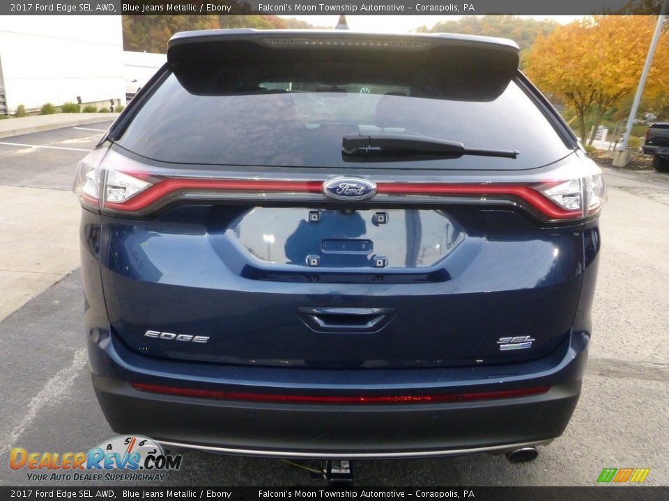 2017 Ford Edge SEL AWD Blue Jeans Metallic / Ebony Photo #3