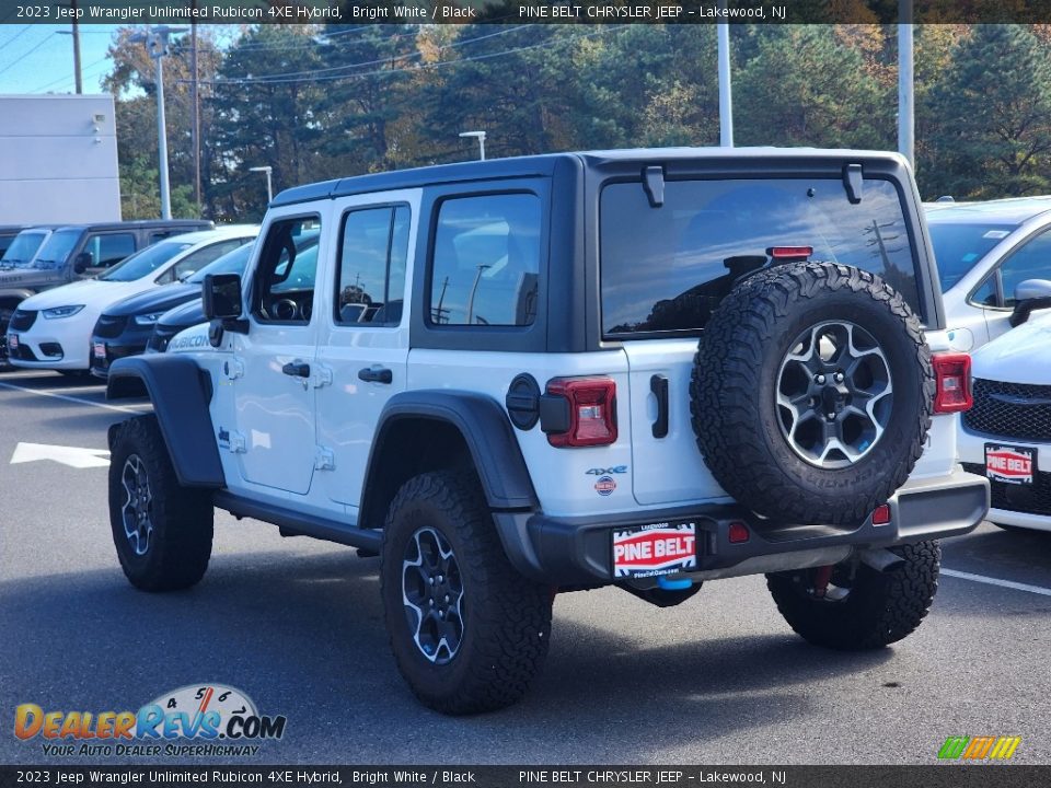 2023 Jeep Wrangler Unlimited Rubicon 4XE Hybrid Bright White / Black Photo #4