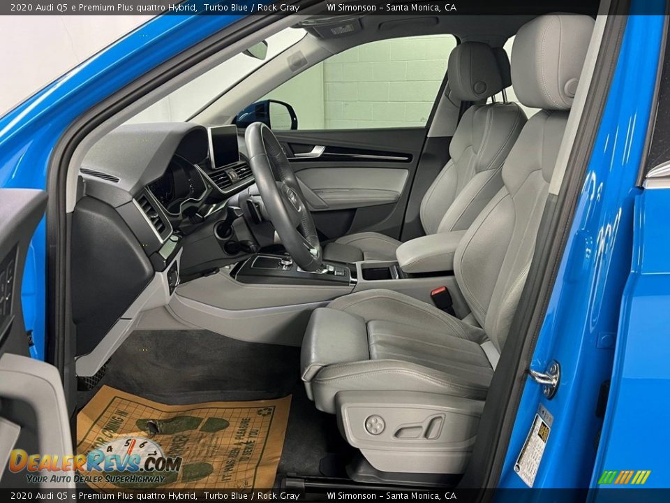Rock Gray Interior - 2020 Audi Q5 e Premium Plus quattro Hybrid Photo #14