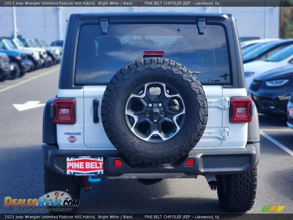 2023 Jeep Wrangler Unlimited Rubicon 4XE Hybrid Bright White / Black Photo #5