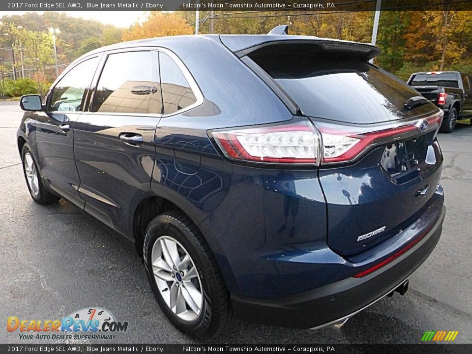 2017 Ford Edge SEL AWD Blue Jeans Metallic / Ebony Photo #5