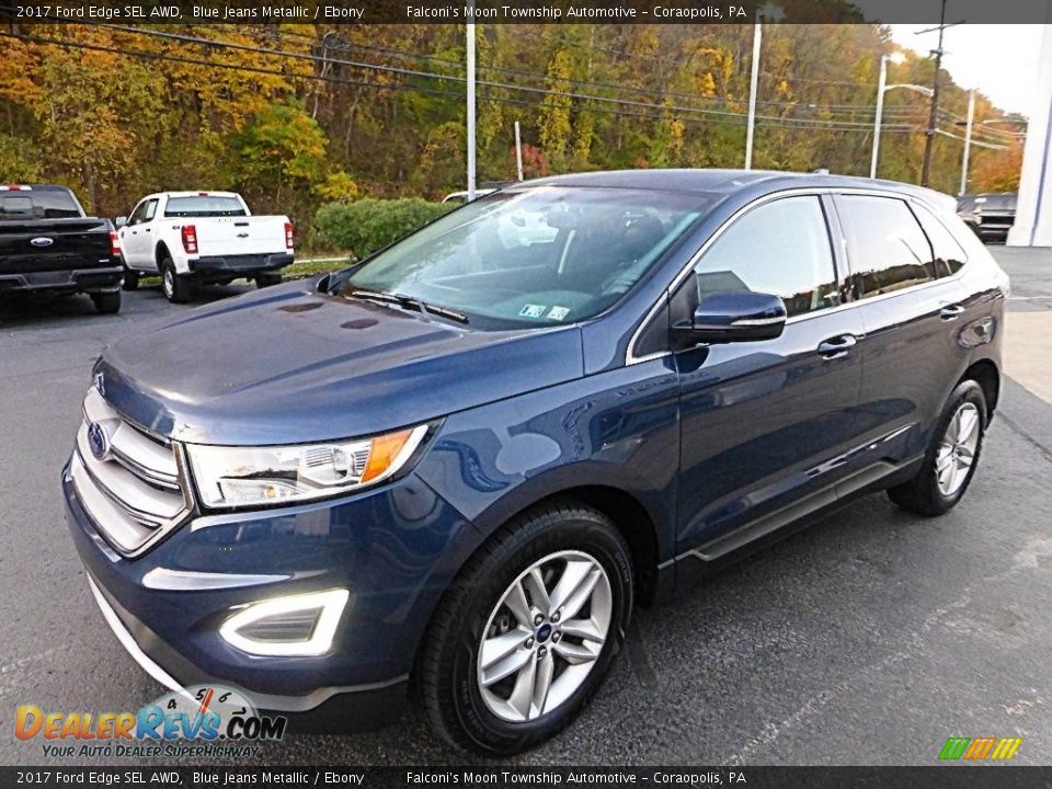 2017 Ford Edge SEL AWD Blue Jeans Metallic / Ebony Photo #7