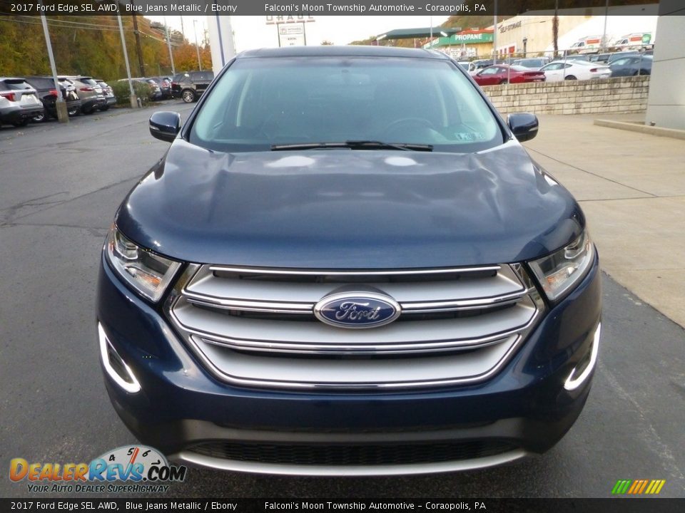 2017 Ford Edge SEL AWD Blue Jeans Metallic / Ebony Photo #8