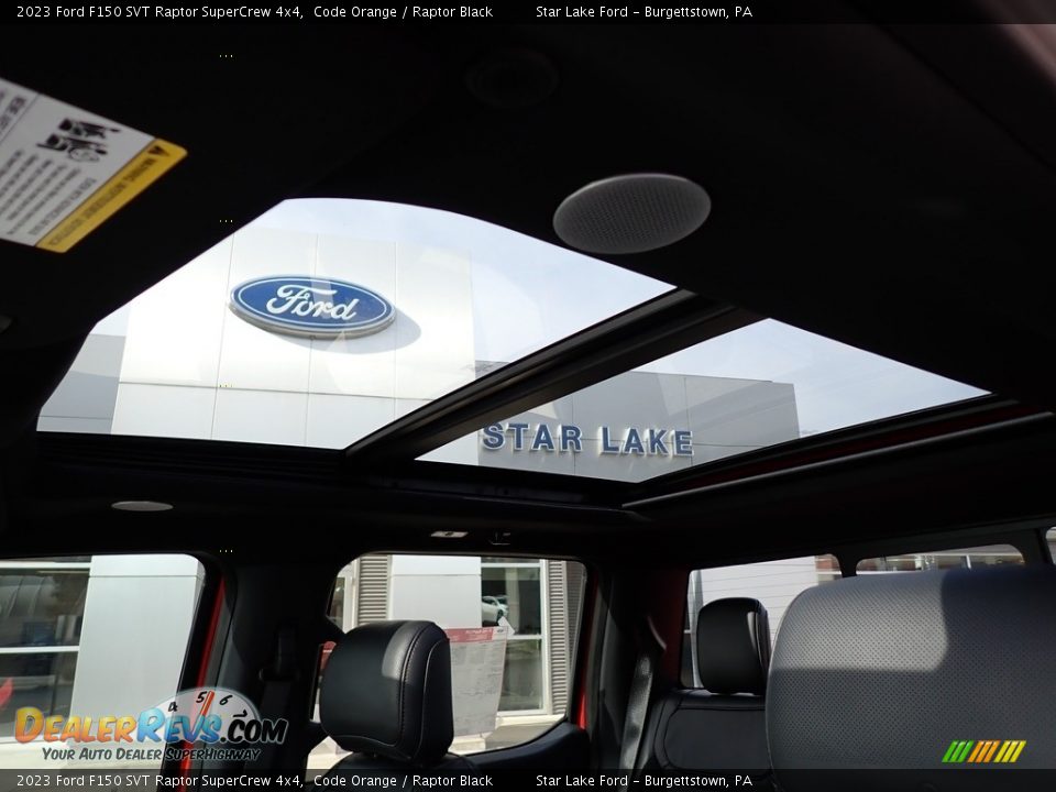 Sunroof of 2023 Ford F150 SVT Raptor SuperCrew 4x4 Photo #16