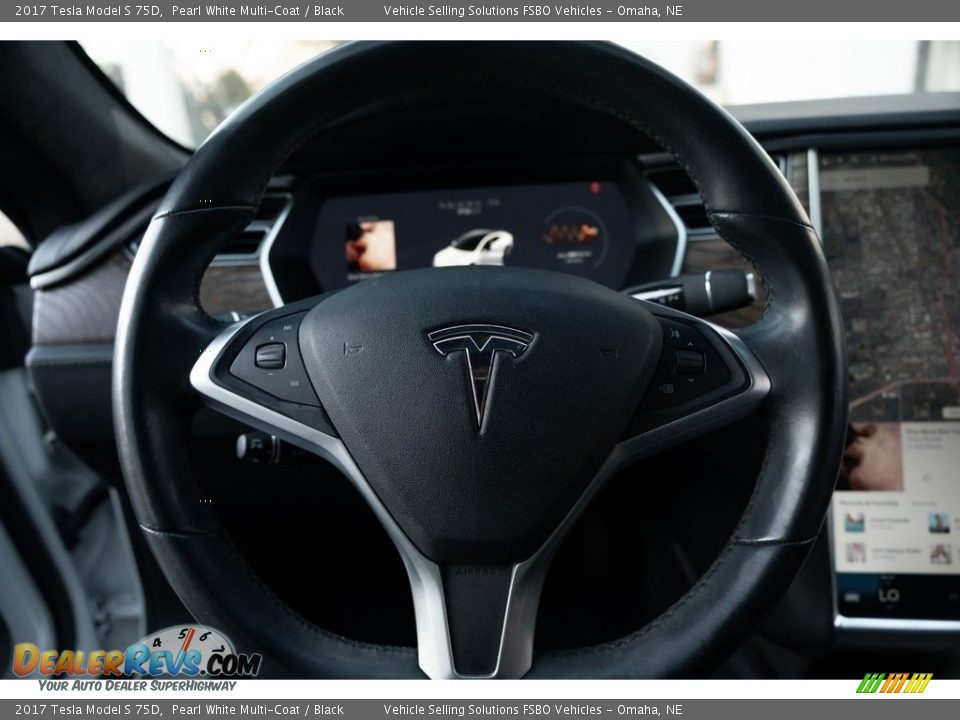 2017 Tesla Model S 75D Steering Wheel Photo #6