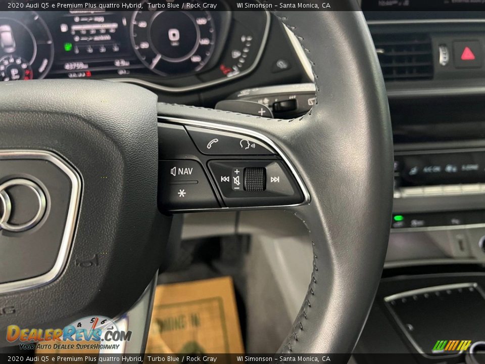 2020 Audi Q5 e Premium Plus quattro Hybrid Steering Wheel Photo #19