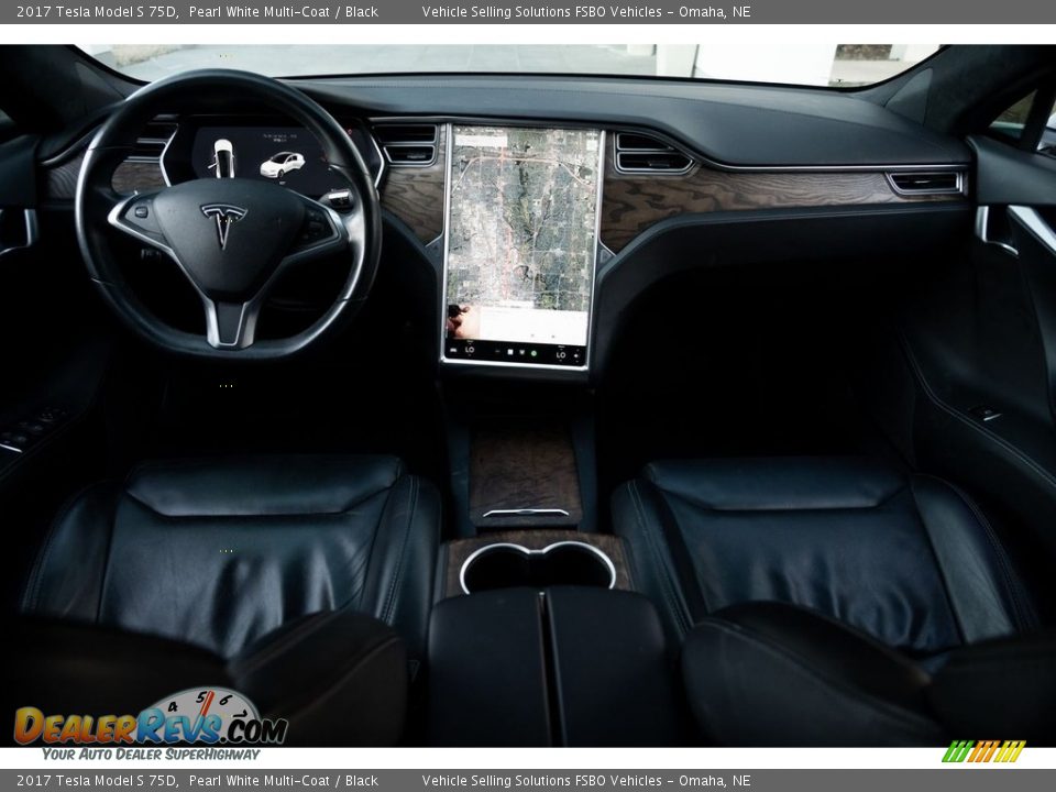 2017 Tesla Model S 75D Pearl White Multi-Coat / Black Photo #8