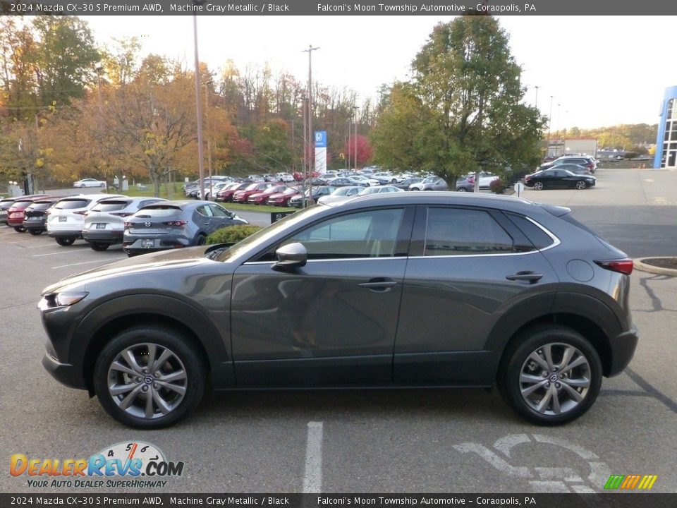 Machine Gray Metallic 2024 Mazda CX-30 S Premium AWD Photo #6