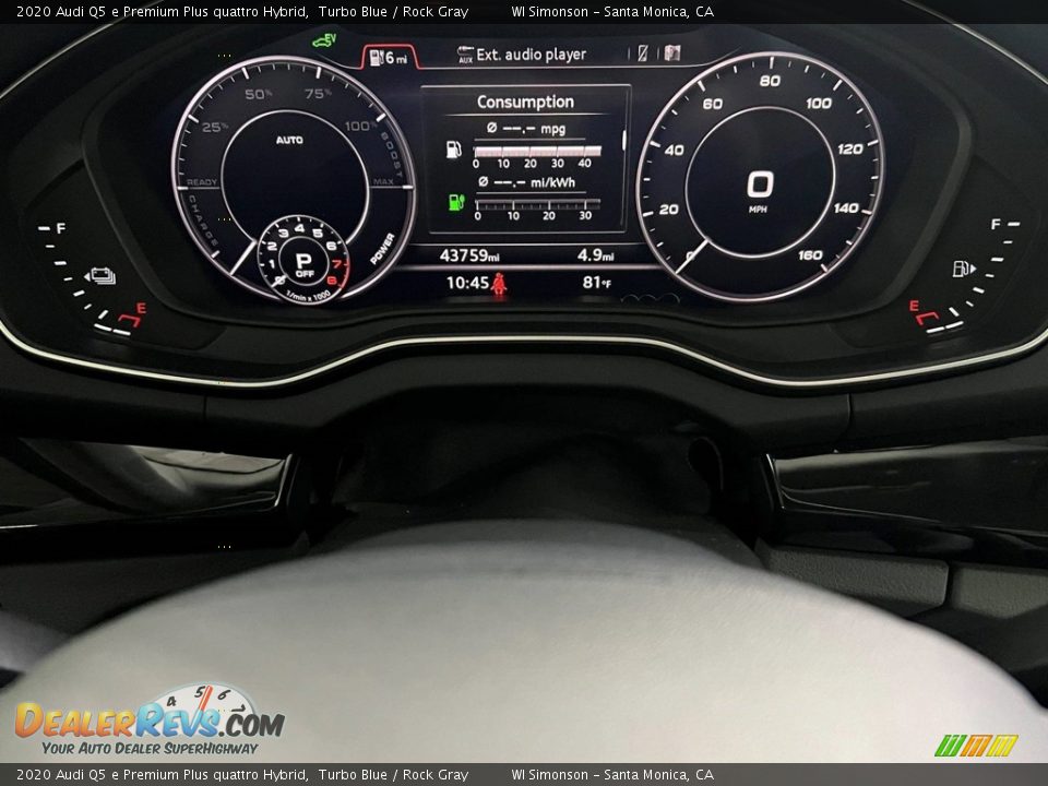 2020 Audi Q5 e Premium Plus quattro Hybrid Gauges Photo #21