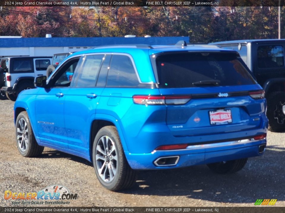 2024 Jeep Grand Cherokee Overland 4x4 Hydro Blue Pearl / Global Black Photo #4