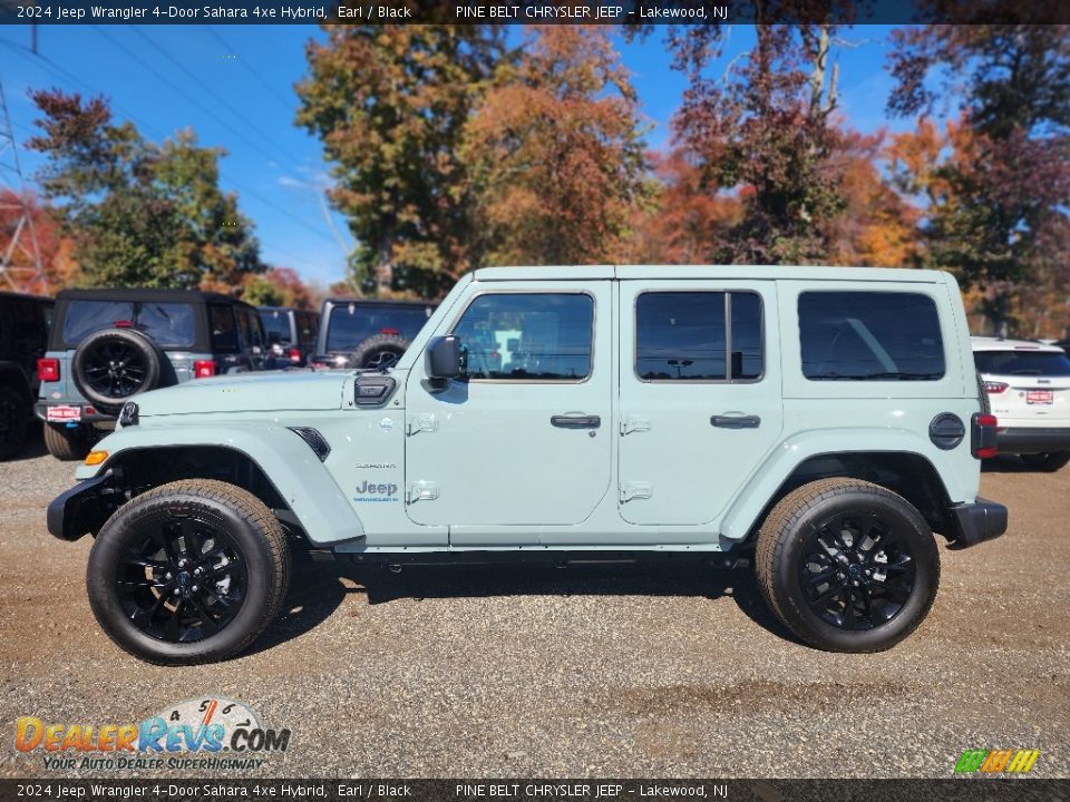 2024 Jeep Wrangler 4-Door Sahara 4xe Hybrid Earl / Black Photo #3