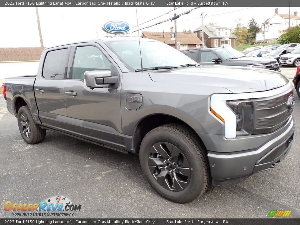 Front 3/4 View of 2023 Ford F150 Lightning Lariat 4x4 Photo #8