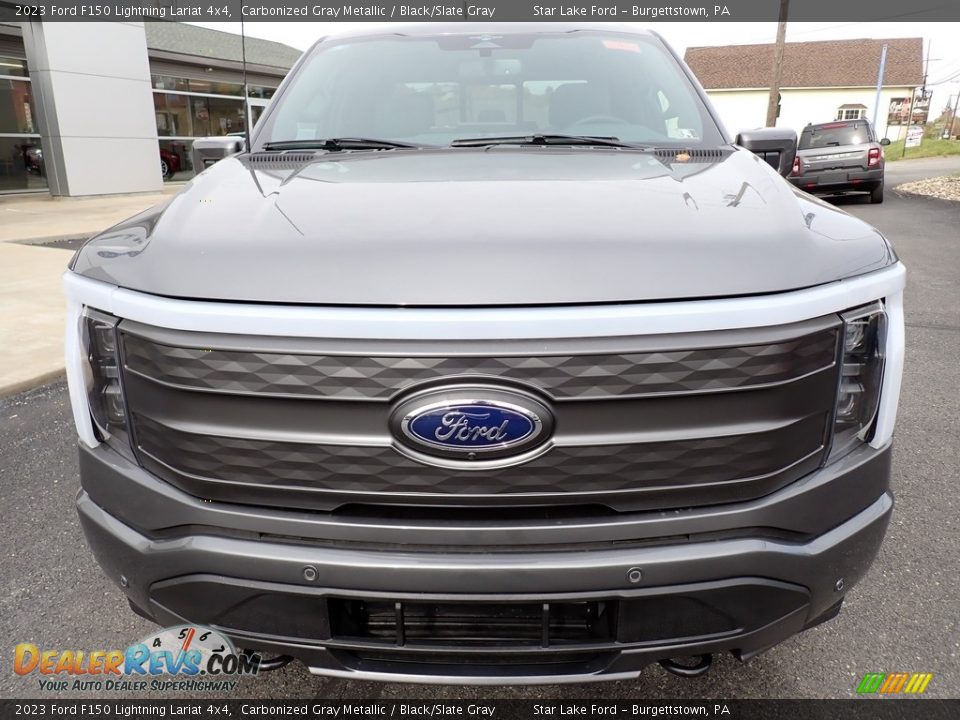 Carbonized Gray Metallic 2023 Ford F150 Lightning Lariat 4x4 Photo #9